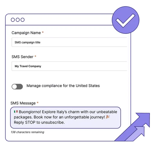 Brevo SMS campaign setup