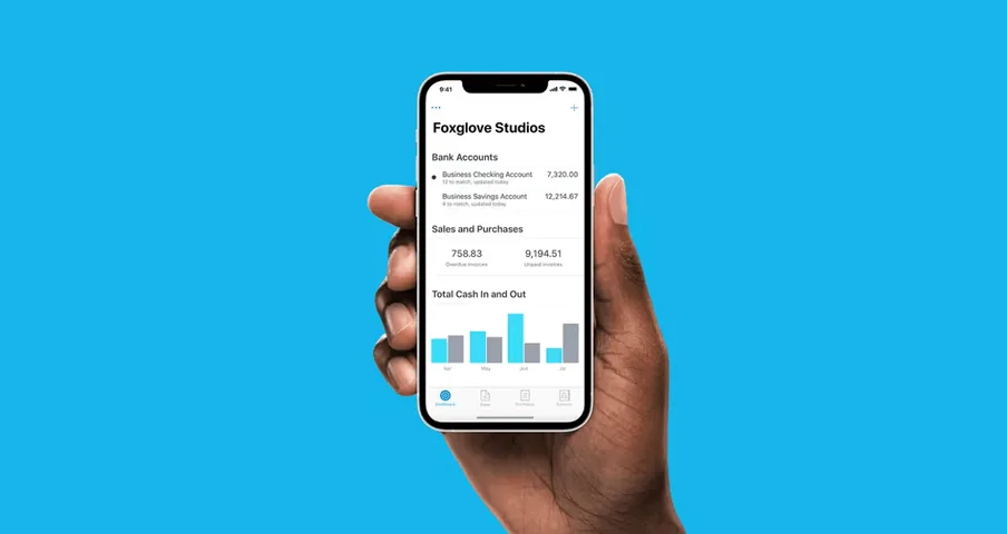 Xero mobile app business overview